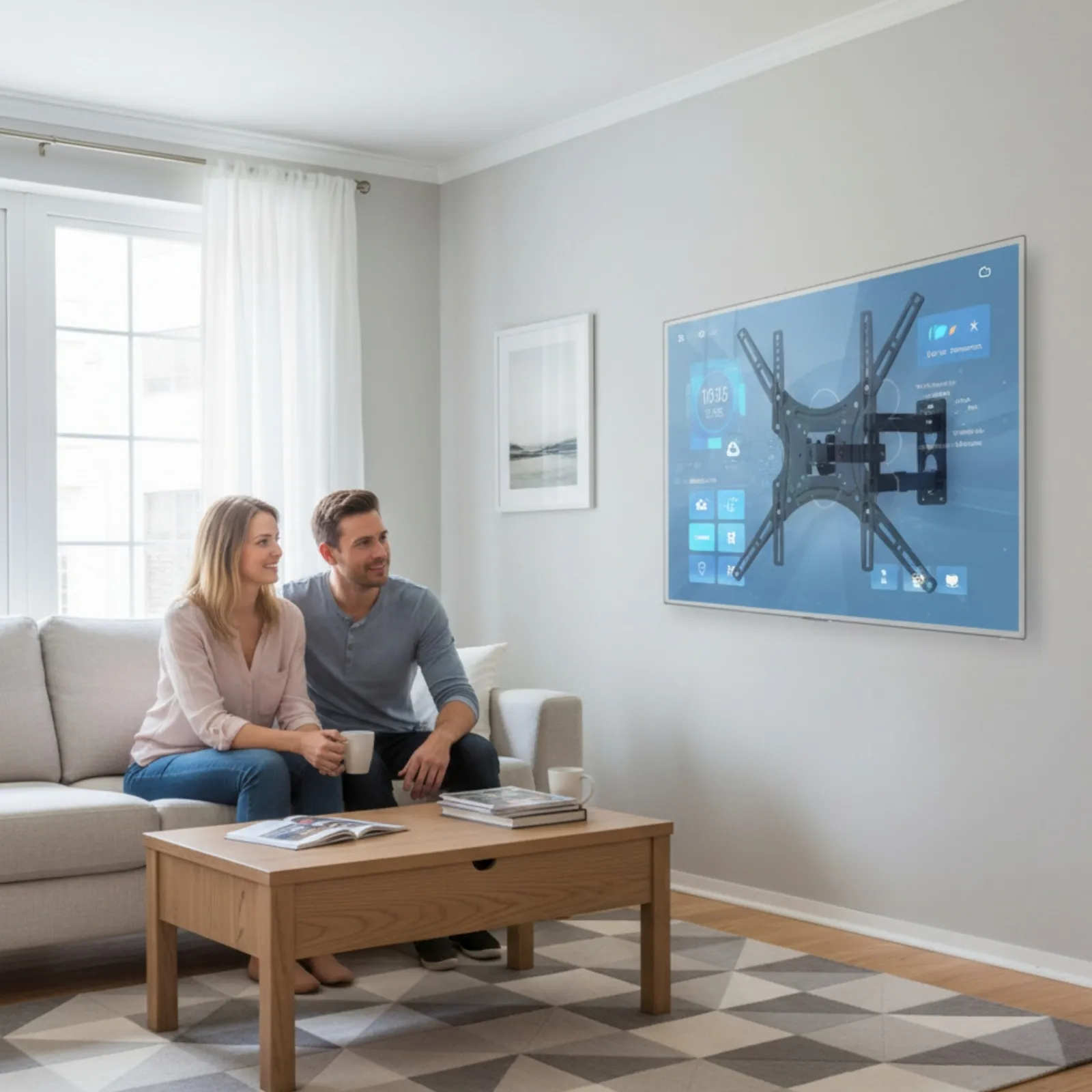 Wall Mount Kit 32" To 55" | Moveable and Adjustable view 5